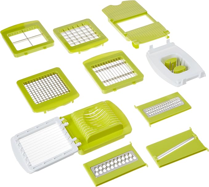 Megachef 8-in-1 Multi-Use Slicer Dicer and Chopper Kitchen Multi-Use Tool Mandoline, Vegetable and Fruit Peeler and Soft Slicer (930103072M)
