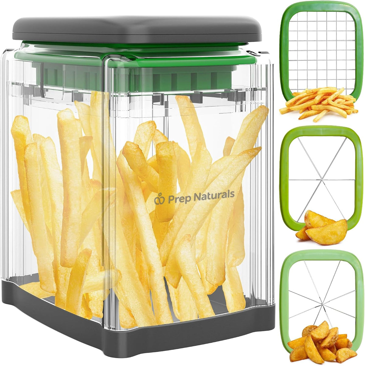 French Fry Cutter Statinless Steel - Potato Cutter (3 in 1)