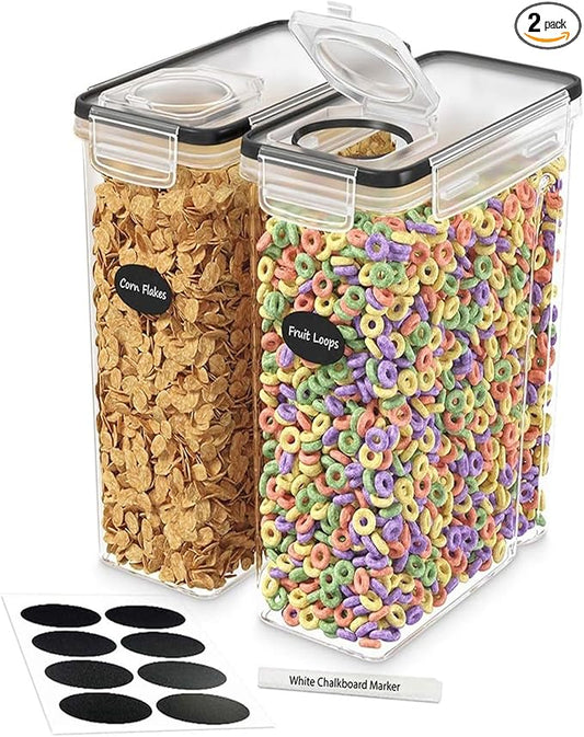 Cereal Containers Storage 2 Pack 135 fl. oz Cereal Dispenser Countertop