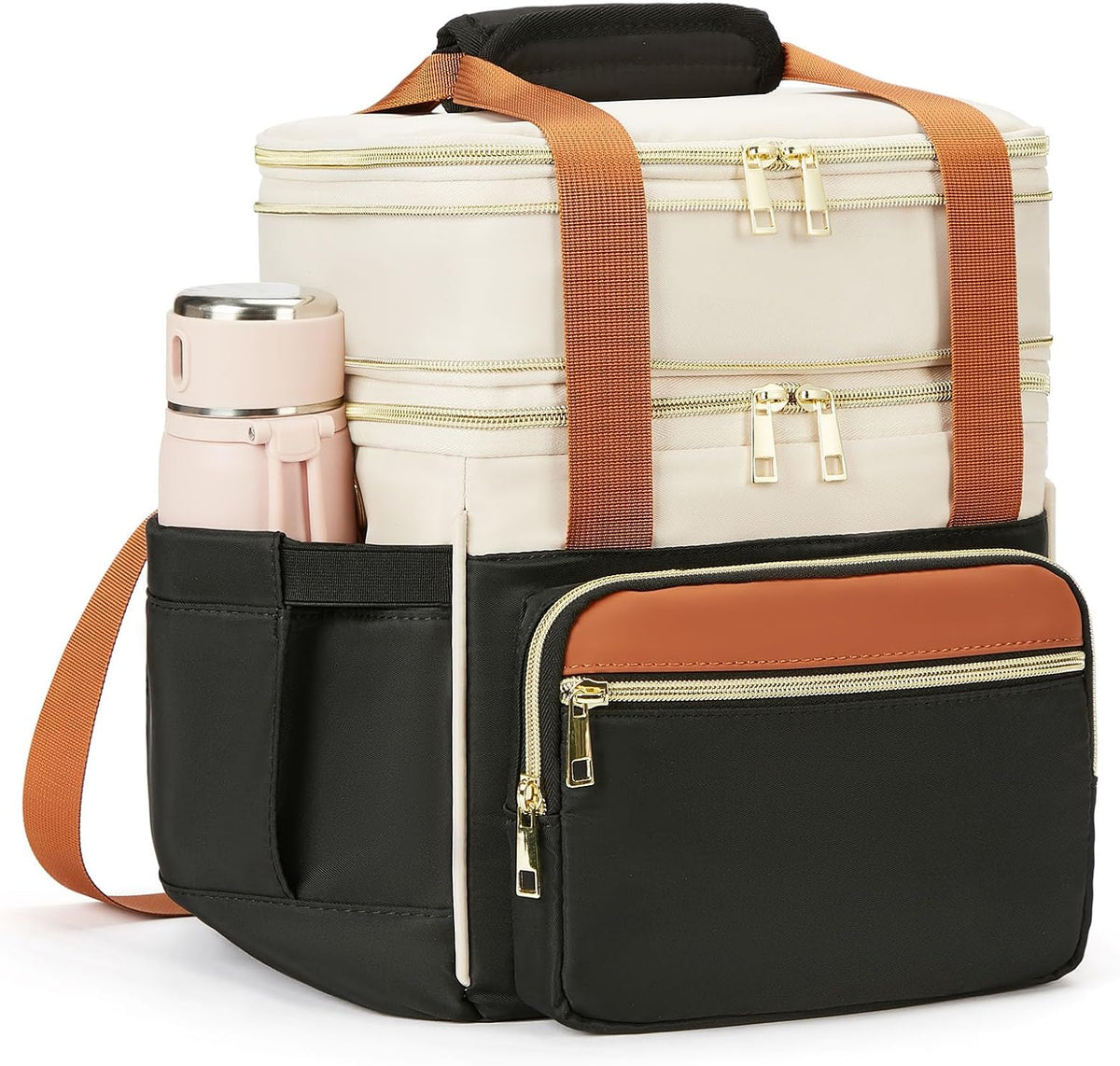 Lunch Bag for Women - Expandable Double Deck Lunch Box