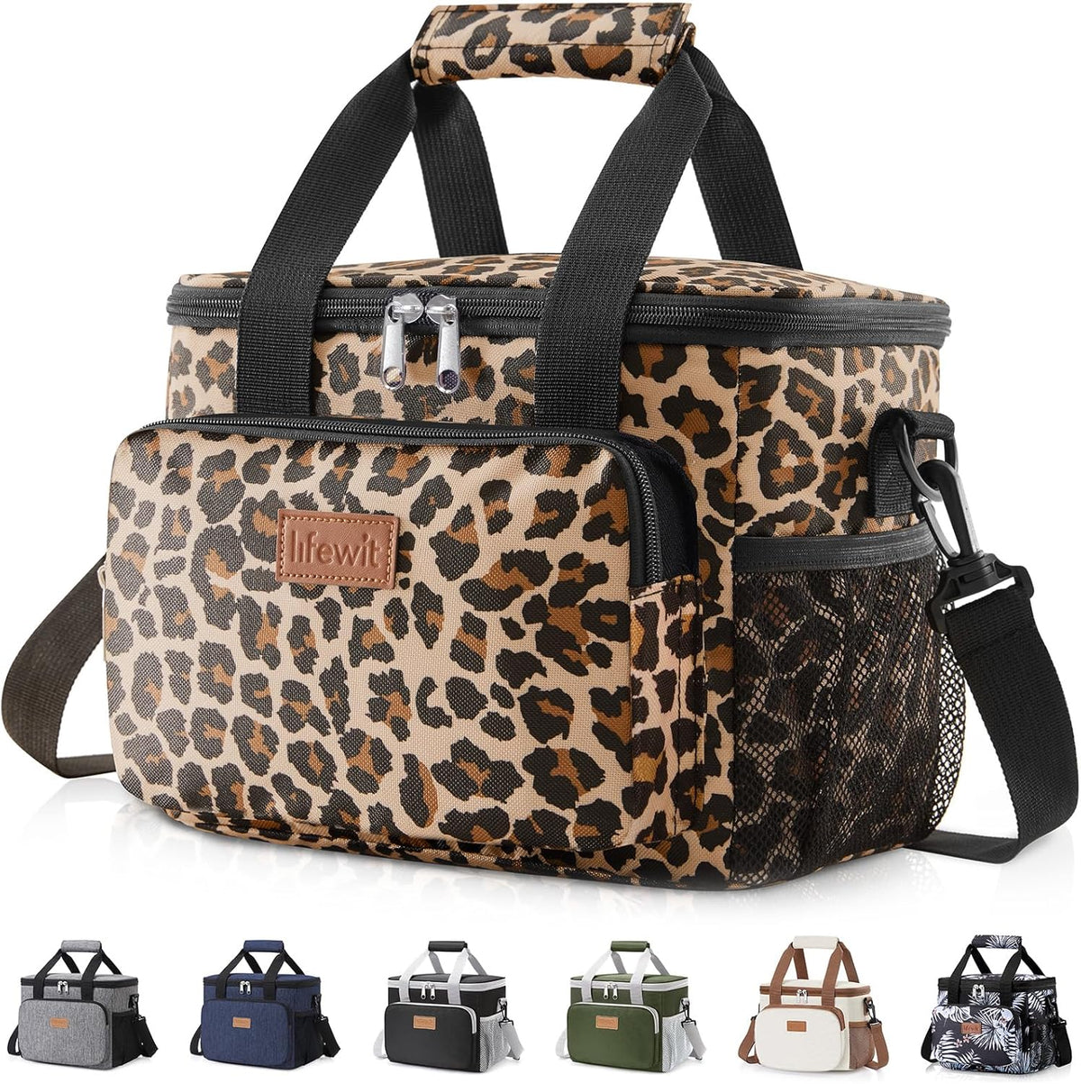 Insulated Lunch Box for Men, Lunch Bag Cooler Women, 12-Can 9L