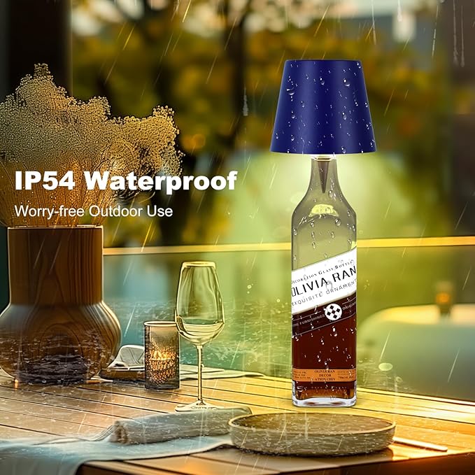 2026 New Wireless Bottle Lamp,RGB LED Bottle Light with Remote(RGB Sapphire Blue, 1pc)