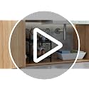 2 Tier Black Under Sink Organzier With Sliding Drawer