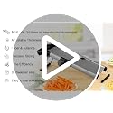 Mandoline Slicer for Kitchen, Adjustable Mandoline Food Slicer