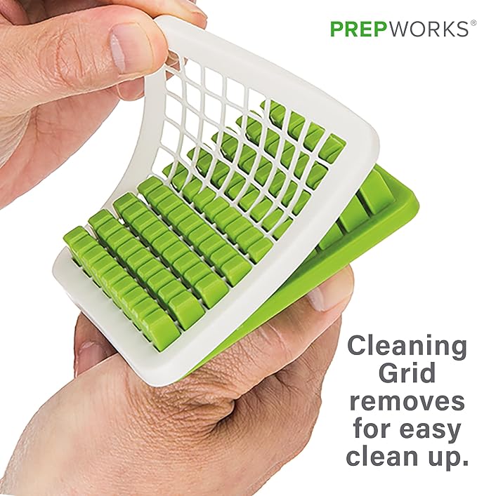 PrepWorks Tower Fry Cutter – Heavy-Duty Potato Cutter for Perfect Fries, Easy-to-Use, Stainless Steel Blades, BPA-Free