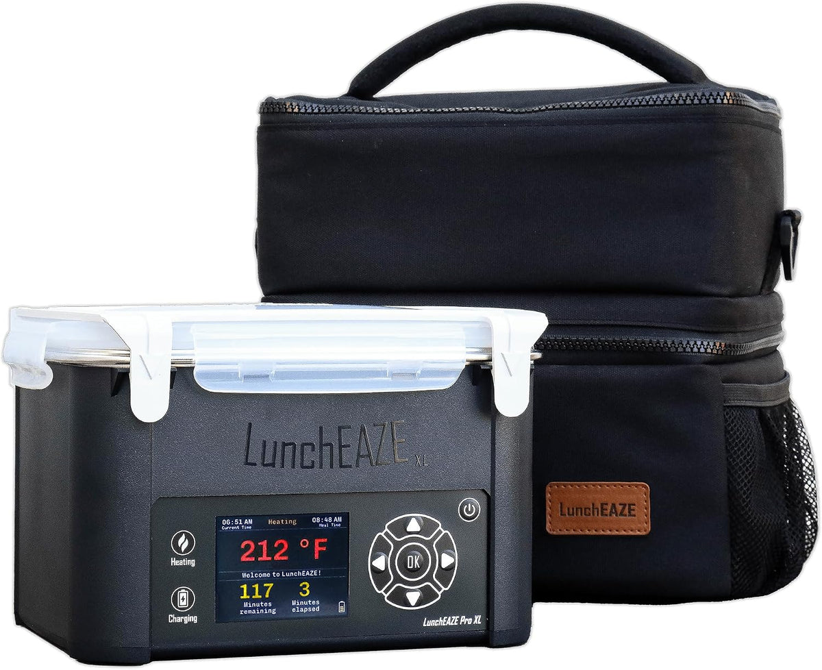 XL Cordless Heated Electric Lunch Box, Self-Heating, 6-Cup