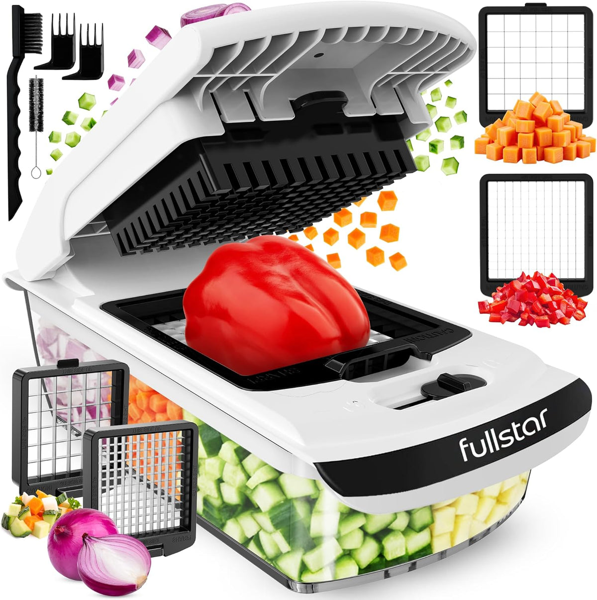 Pro Original Vegetable Chopper, 2-in-1 Onion Dicer & Kitchen Gift