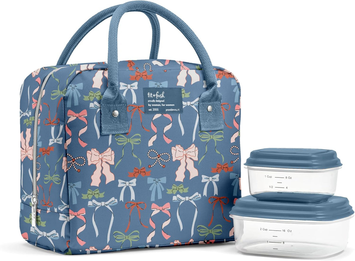 Bloomington Insulated Lunch Bag for Women w/ Containers