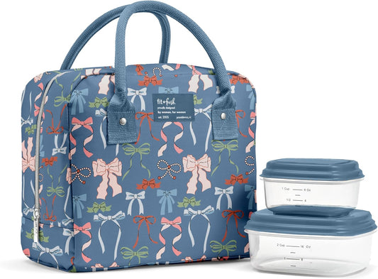 Bloomington Insulated Lunch Bag for Women w/ Containers