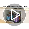 Under Sink Organizer, 2‑Tier Pull‑Out Cabinet Storage for Bathroom Kitchen