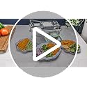 All-in-1 Vegetable Chopper with 8 Blades - Mandoline Slicer-Pro Food Chopper with Container - Veggie Salad Onion Chopper - Potato Dicer French Fry Cutter - Cheese Grater - Stainless Steel material