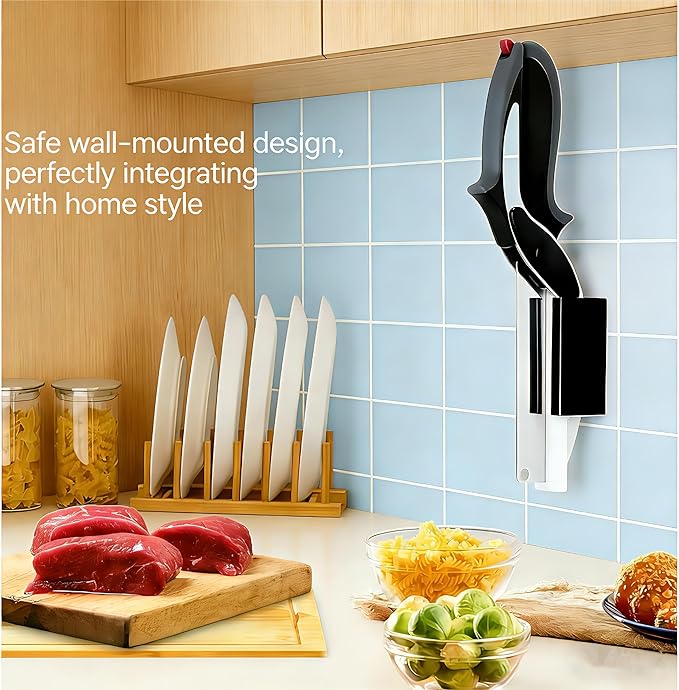 2 in 1 Kitchen Scissors for Food, Separable Stainless Steel Barbecue Steak Shears, Multi‑Function Kitchen Cutter for Vegetable, Fruit & Meat