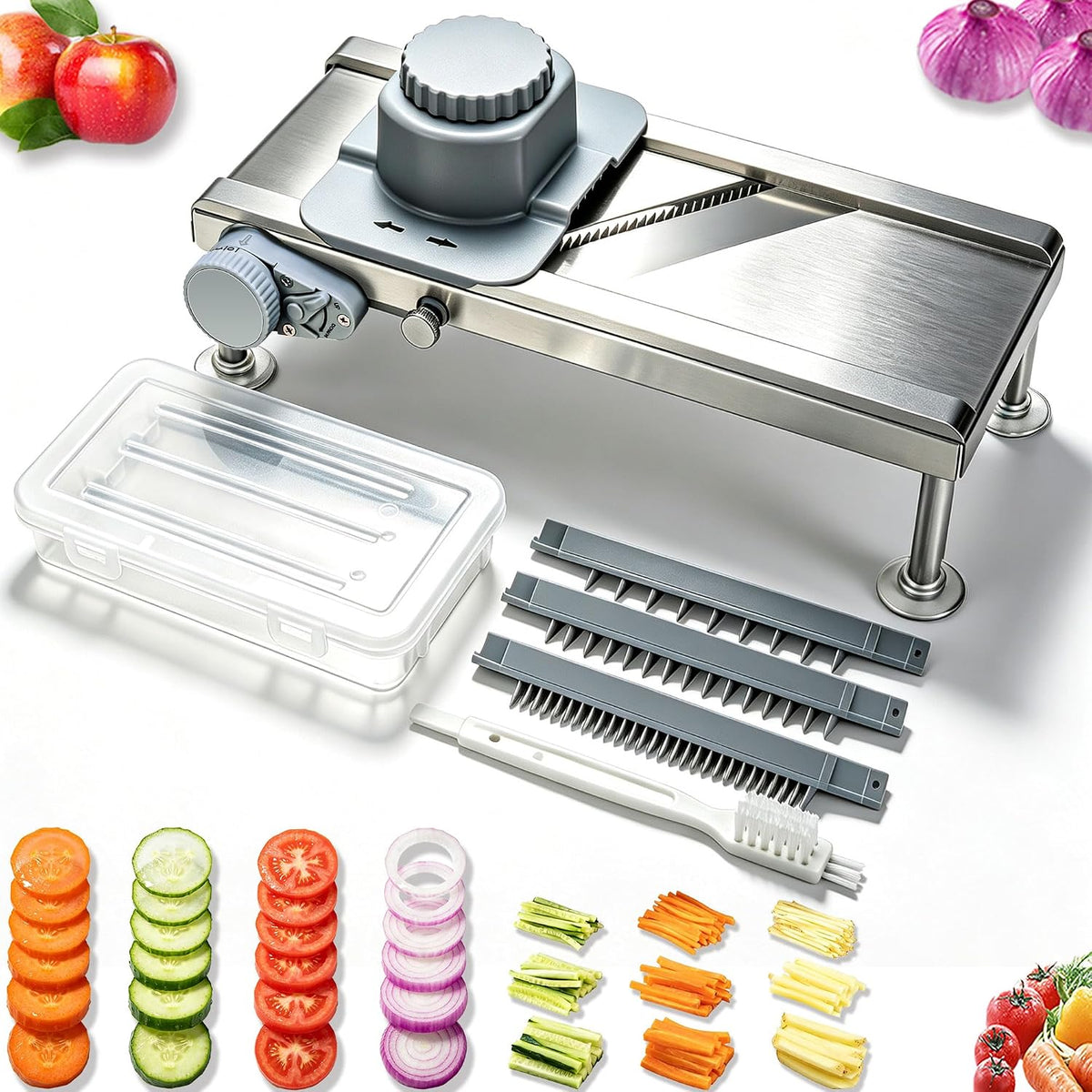 Mandoline Slicer Adjustable Vegetable Onion Potato Food Cutter