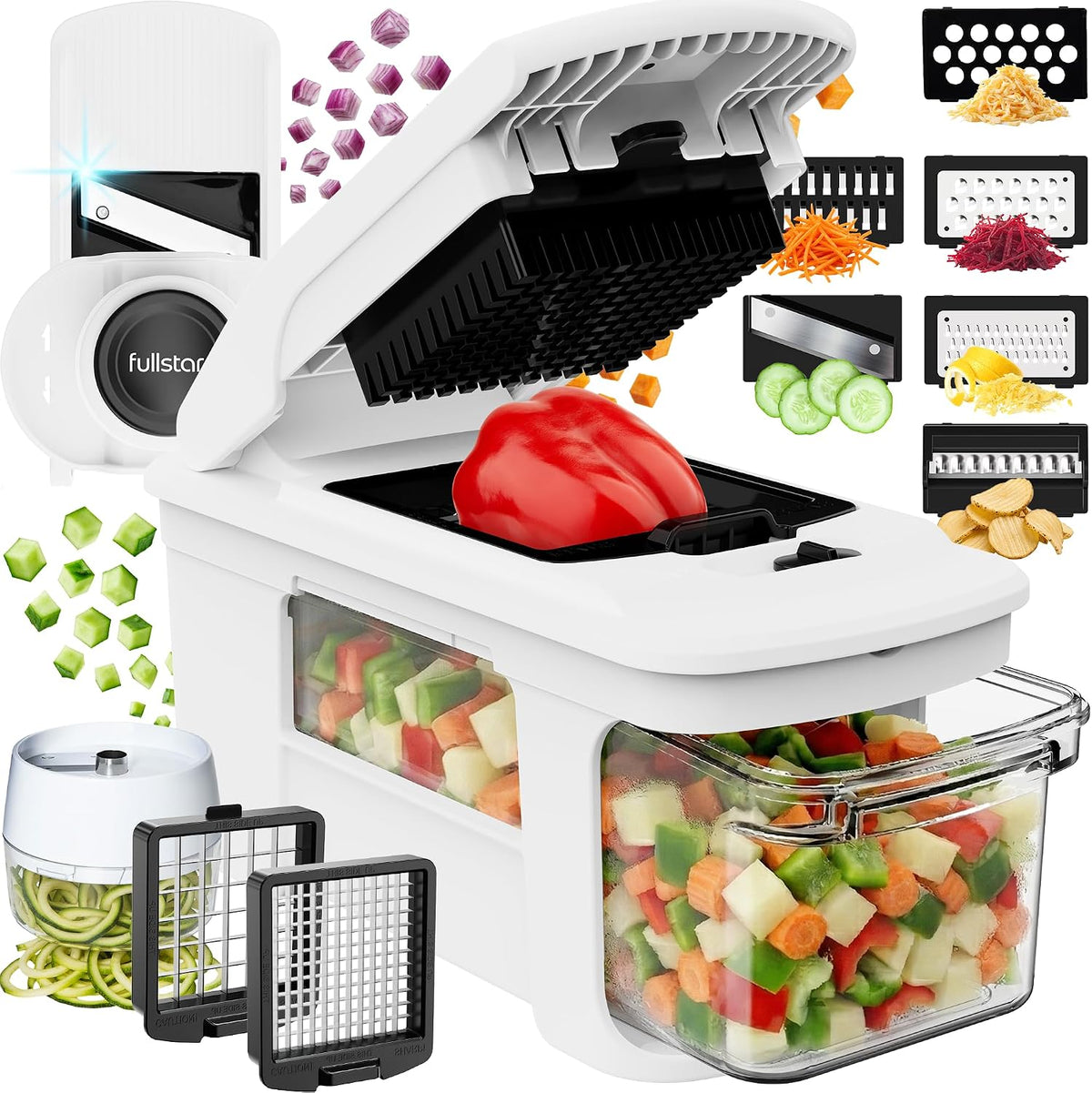 Pro XL Vegetable Chopper & Mandoline Slicer, 11-in-1 Kitchen Tool