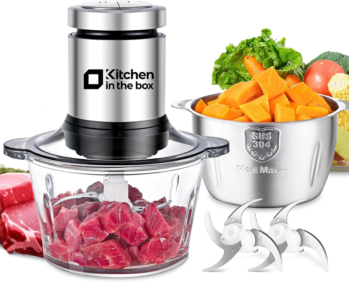 Meat Grinder & Food Processor, Silver