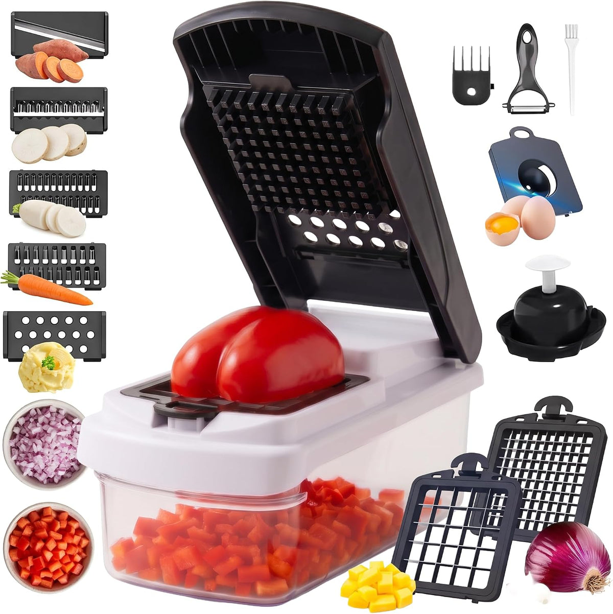 15 in 1 Vegetable Chopper Multifunction, Food Chopper, Egg Separator