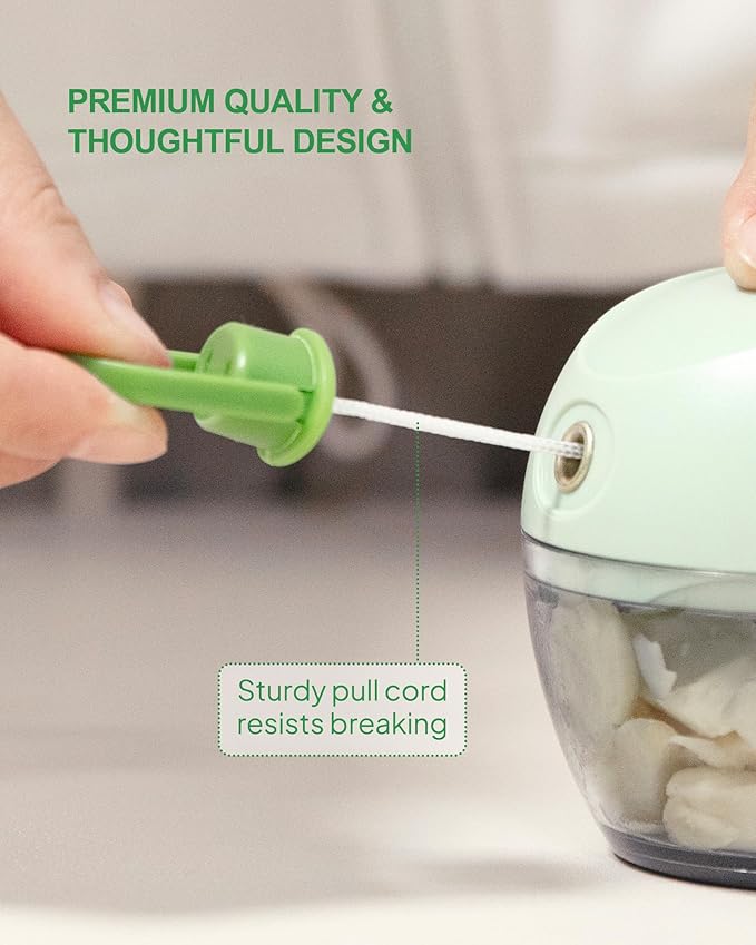 Multifunctional Vegetable Chopper & Manual Food Processor - Kitchen Gadgets with Food Chopper Container for Onion, Garlic, Veggies, Fruits, Nuts, Herbs