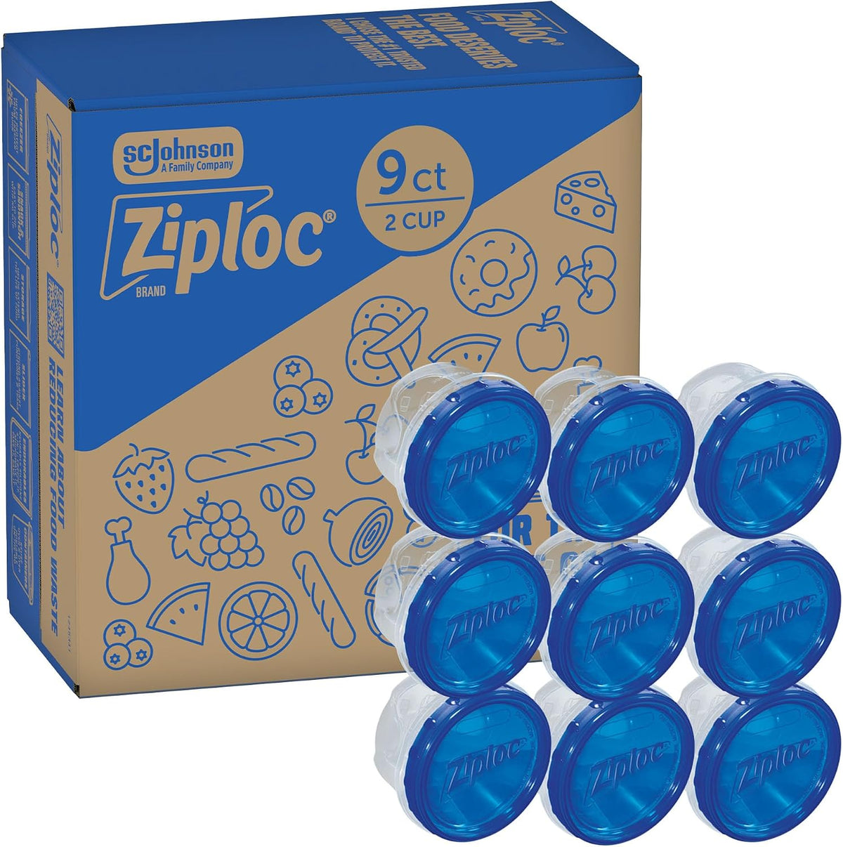 Twist N Loc Leak-Proof Food Storage Containers, Small, 9 Count