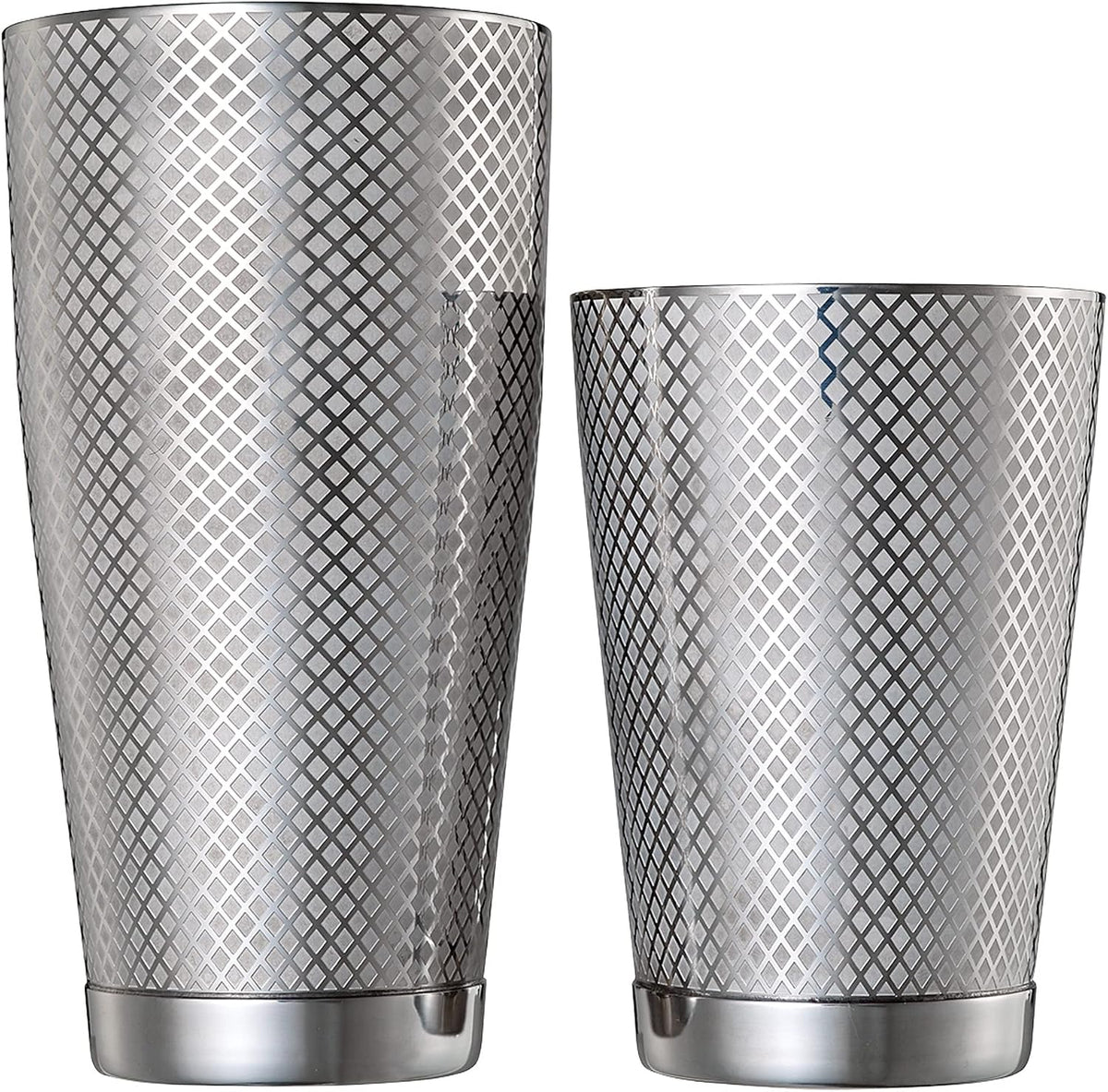 Diamond Lattice Shaker Set, Stainless Steel