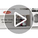 2 Packs Under Sink Pull-Out Storage Organizers, 14.8 Inches, Black