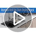 Roll Up Dish Drying Rack Over the Sink 12.5"-21.6" Expandable