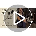 Pull Out Cabinet Organizers Expandable,White,16.9"Depth,2 Pack
