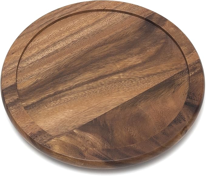 Lipper International Acacia Wood 10" Kitchen Turntable