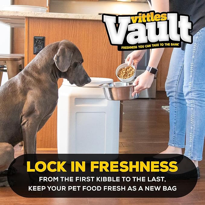 Gamma2 Vittles Vault Pet Food Storage Containers - Sealed Dog and Cat Food Storage Container, Fits up to 50lbs, Made in the USA - [14" L x 20" H]