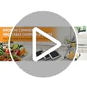 Commercial Vegetable Chopper Fruit Dicer with 3 Replacement Blades