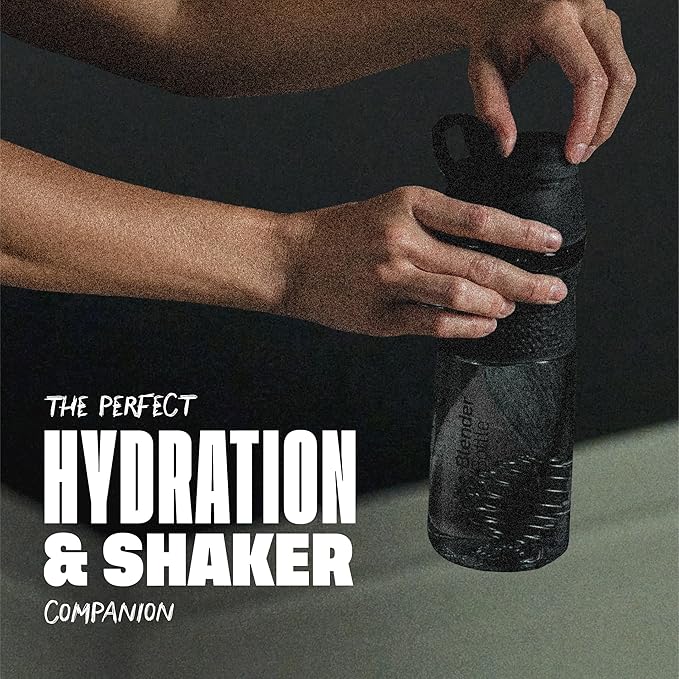 BlenderBottle SportMixer Shaker Bottle Perfect for Protein Shakes and Pre Workout, 28-Ounce, Teal