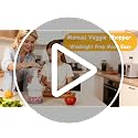 Food Chopper with Container, 360-Degree Blades, Dishwasher Safe, White