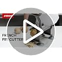 French Fry Cutter, Potato Cutter with 4 Stainless Steel Blades