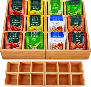 Drawer Organizer for Tea Bag: Tea Bag Holder for Tea Organizer and Storage
