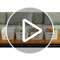Small Plastic Storage Bins with Bamboo Lids 5.2qt Stackable Box Basket Pantry Decorative Containers Cute with Labels for Organizing Desktop Closet Office Cream White of 6 packs 10*7.2*4.1"