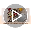 47QZ Stainless Steel Bento Box with 5 Compartments,1400ml Large & Thickened Metal Lunch Box for Kids or Adults,Eco-friendly Leak-Proof Container with Lockable Clips