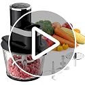 3-in-1 Food Processor, 600W Meat Grinder, Vegetable Chopper & Dough Mixer