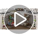 Under Sink Organizer 2 Packs, Pull Out Kitchen Sink Organizer, 2 Tier Slide Out Kitchen Organizers and Storage Bathroom Under Cabinet Storage Shelf, White