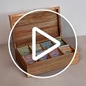 Acacia Wood Tea Bag Organizers, Tea Packet Storage Boxes, 8-Compartment Tea Caddy for Tea Bags Chest, Teabag Holder Containers, Teabox Station Display