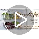 4 Pack Slim Fridge Organizer Bins, BPA Free Clear Refrigerator Storage Containers, Clear Pantry Organization & Cabinet Bins with Handles, Narrow Freezer Bin for Kitchen, Mini Fridge