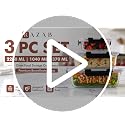 3 Pack (76/35 / 12.5) Oz Large Glass Storage Containers with Lids
