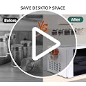 Set of 10 Magnetic Spice Jars for Refrigerator, Glass Small Hexagon Magnet Seasoning Containers with Labels, Shaker Lids, Fridge Magnetic Spice Rack Organizer with Jars