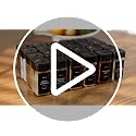Glass Square Spice Jars with Label, 24x Black Sprinkle Lids