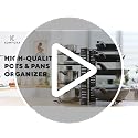 Pots and Pans Organizer Under Cabinet - 8-Tier Adjustable Pan Organizer Rack for Cabinet - Heavy-Duty Pot & Pan Organizer - Perfect to Store Pots, Pans, Lids - Easy Kitchen Organization and Storage