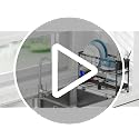 Narrow 2 Tier Dish Drying Rack - Expandable for Small Kitchens & RVs