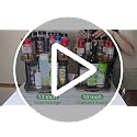 Lazy Susan Spice Rack Organizer for Cabinet, Wood, Vintage, 12 in