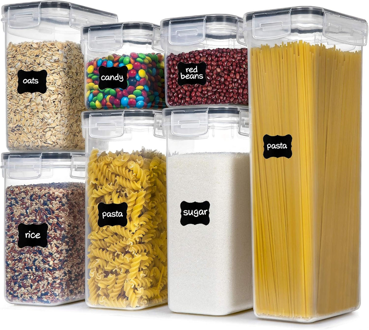 Airtight Food Storage Containers with Lids, 7 PCS