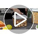 Pop Food Storage Containers Set Airtight Food Storage Containers with Pop Lids, Kitchen Pantry Organization and Storage, BPA Free, 2 x 2.8Qt