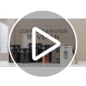 Coffee Canister with Window, Airtight Stainless Steel Container, 22OZ