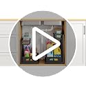 Under Sink Organizer, 2-Pack L-Shaped Metal Pull-Out Drawers for Kitchen