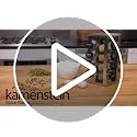 20 Jar Revolving Countertop Spice Rack with Spices Included, FREE Spice Refills for 5 Years, Polished Stainless Steel with Black Caps, 30020